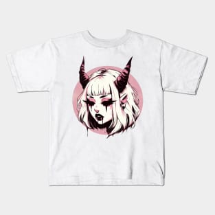 Anime demon girl Kids T-Shirt